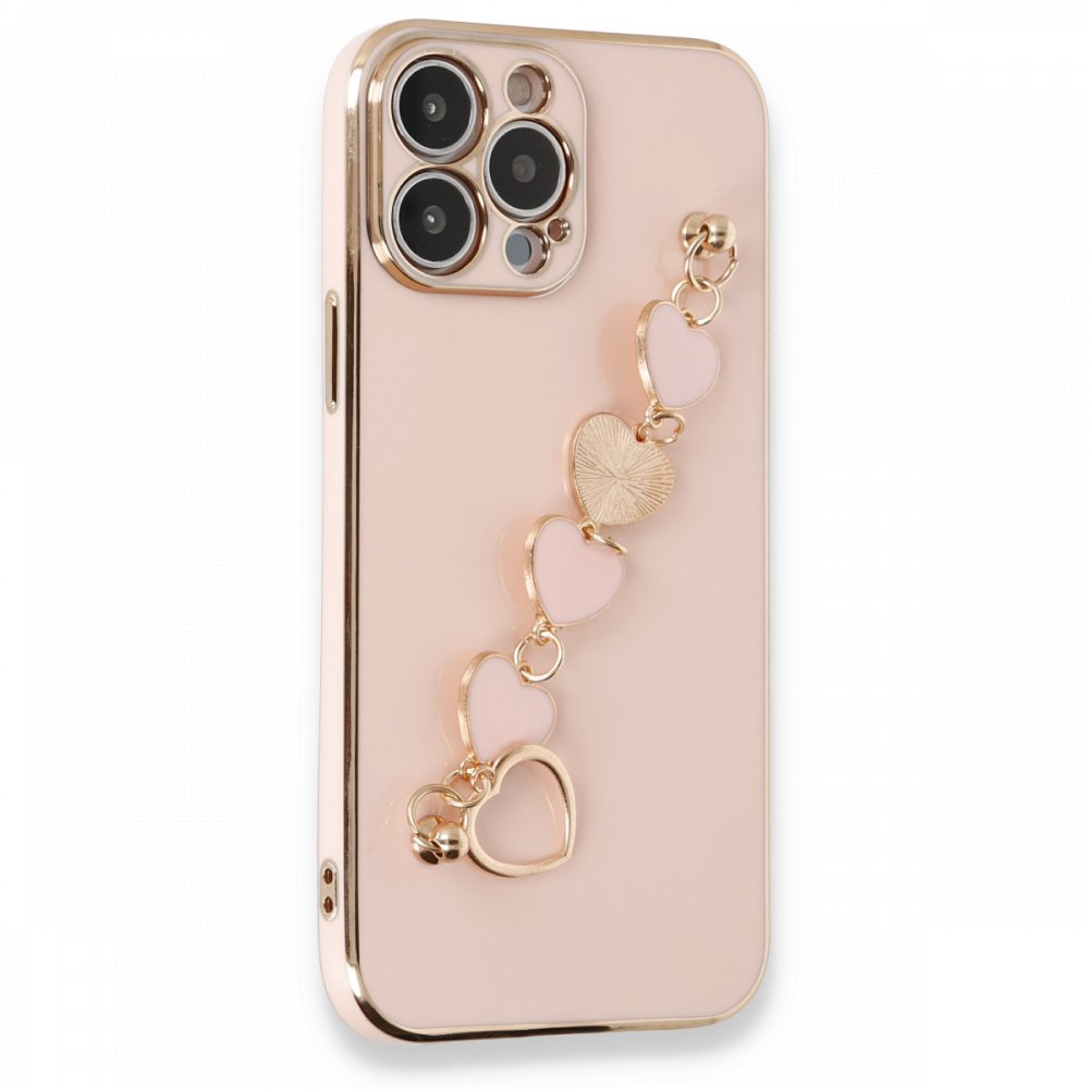  iPhone 13 Pro Max Kılıf Esila Silikon - Pudra