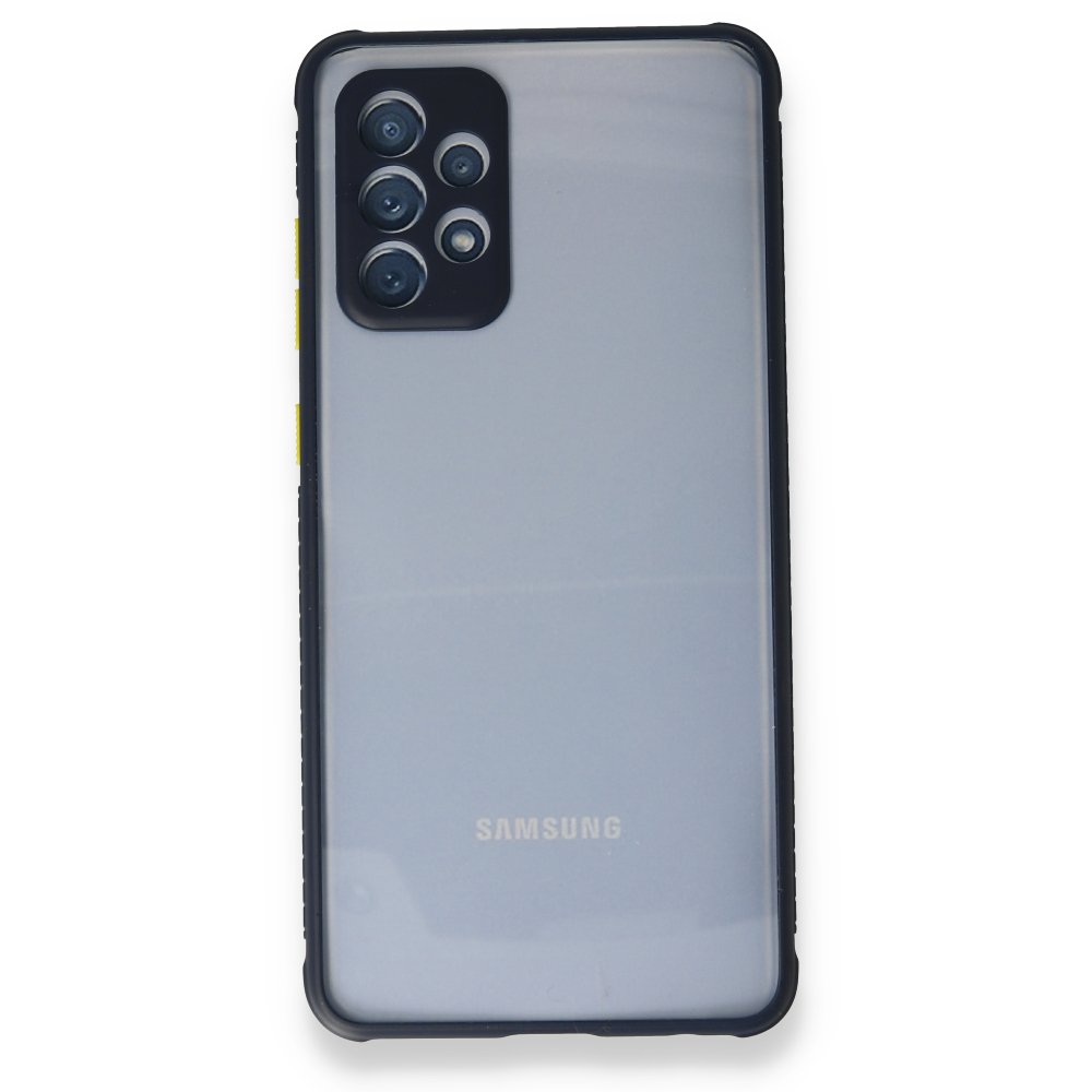  Samsung Galaxy A52S Kılıf Miami Şeffaf Silikon - Lacivert