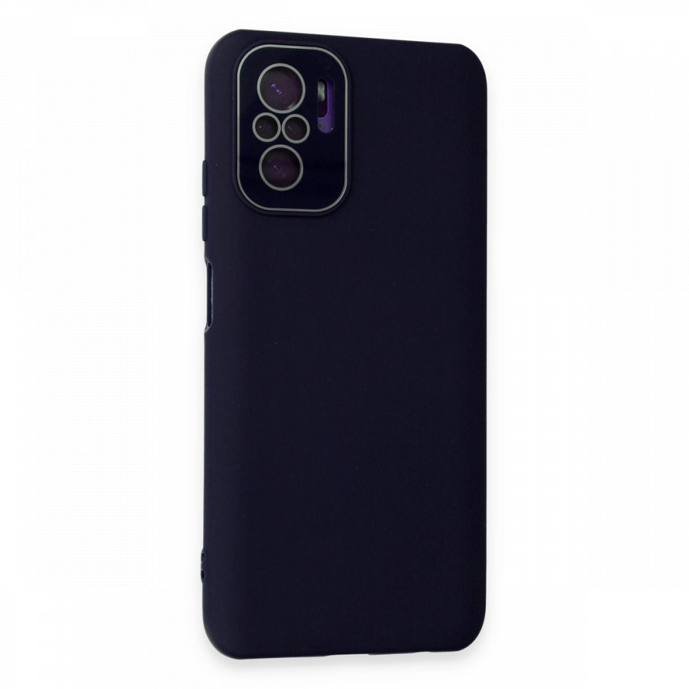 Xiaomi Poco M5s Kılıf Lansman Glass Kapak - Lacivert  Xiaomi Poco M5s Kılıf Lansman Glass Kapak - Lacivert