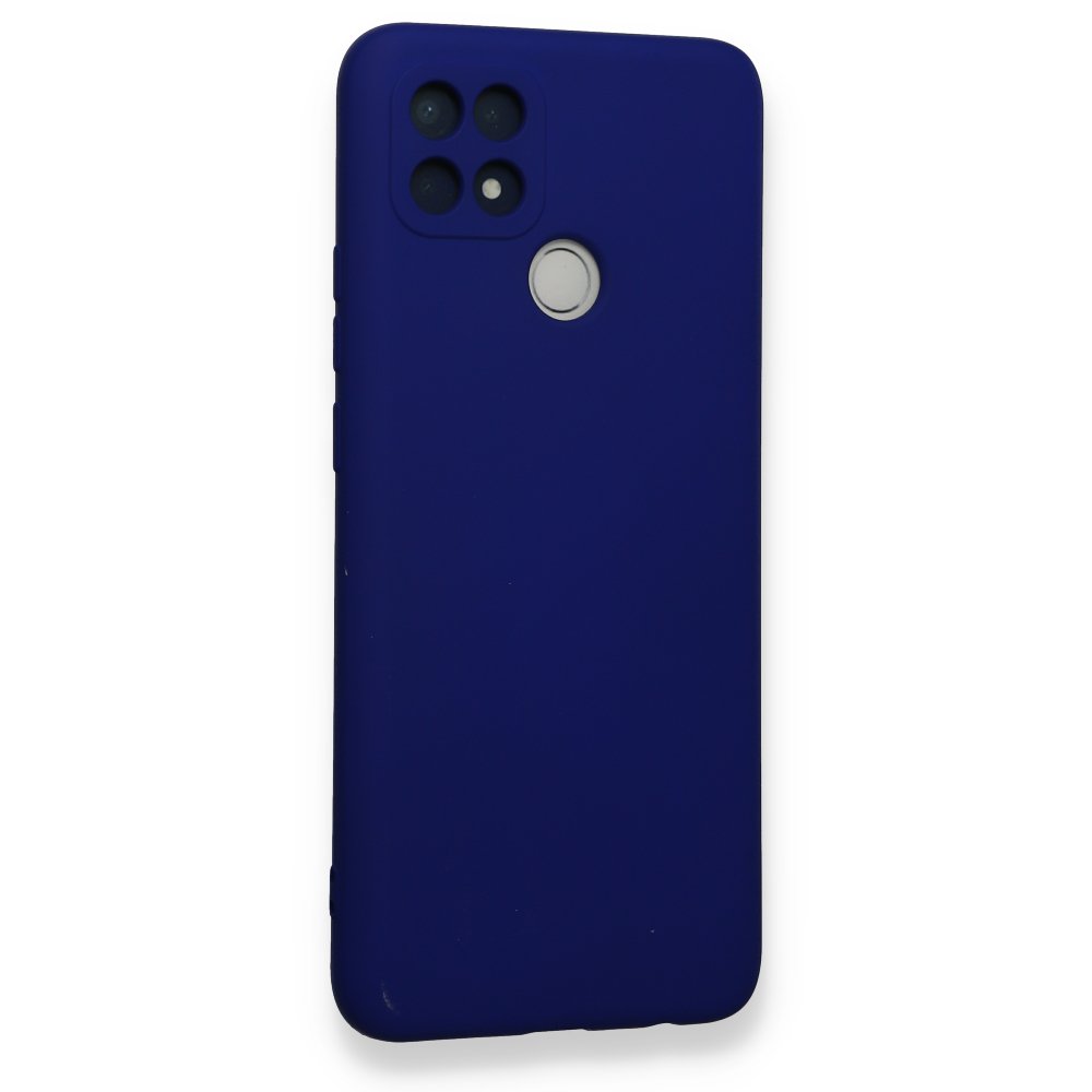 Oppo A15S Kılıf Nano içi Kadife Silikon - Lacivert Oppo A15S Kılıf Nano içi Kadife Silikon - Lacivert