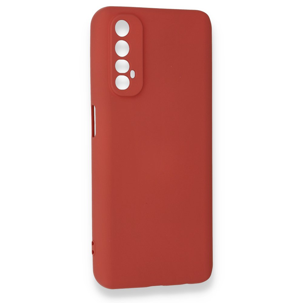 Realme 7 Kılıf Nano içi Kadife Silikon - Kiremit Realme 7 Kılıf Nano içi Kadife Silikon - Kiremit