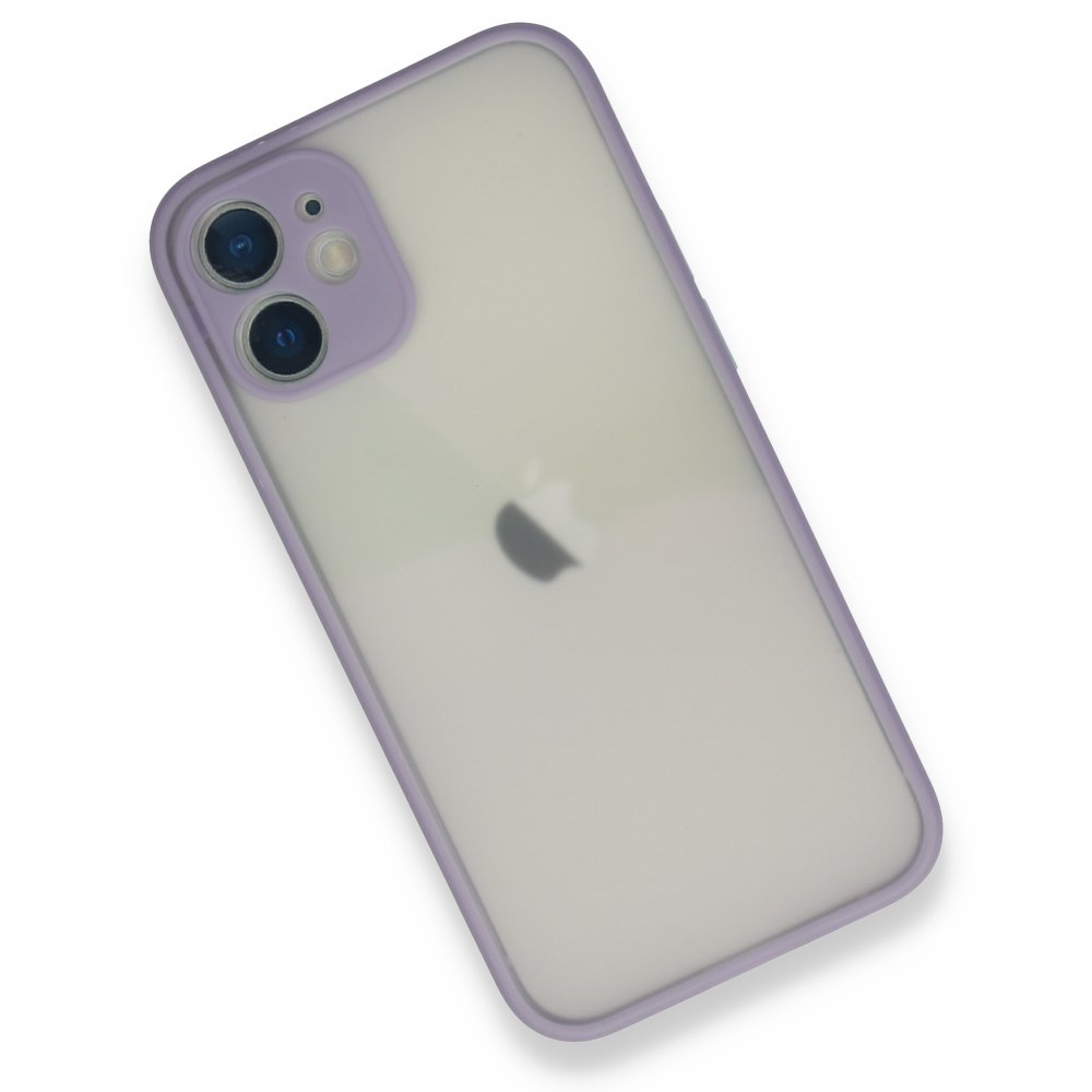  iPhone 11 Pro Max Kılıf Montreal Silikon Kapak - Mor