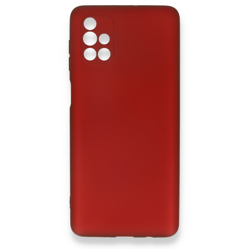 Samsung Galaxy M51 Kılıf First Silikon - Bordo
