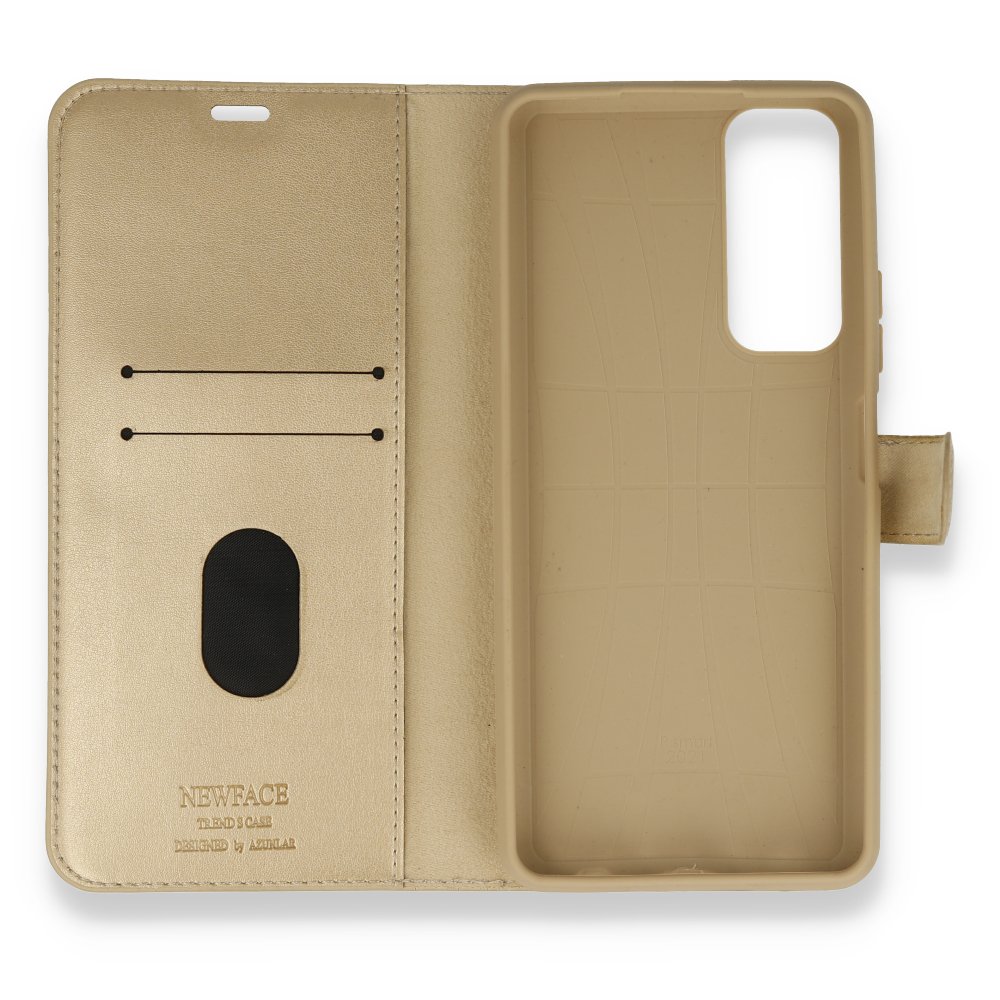 Huawei P Smart 2021 Kılıf Trend S Plus Kapaklı Kılıf - Gold  Huawei P Smart 2021 Kılıf Trend S Plus Kapaklı Kılıf - Gold