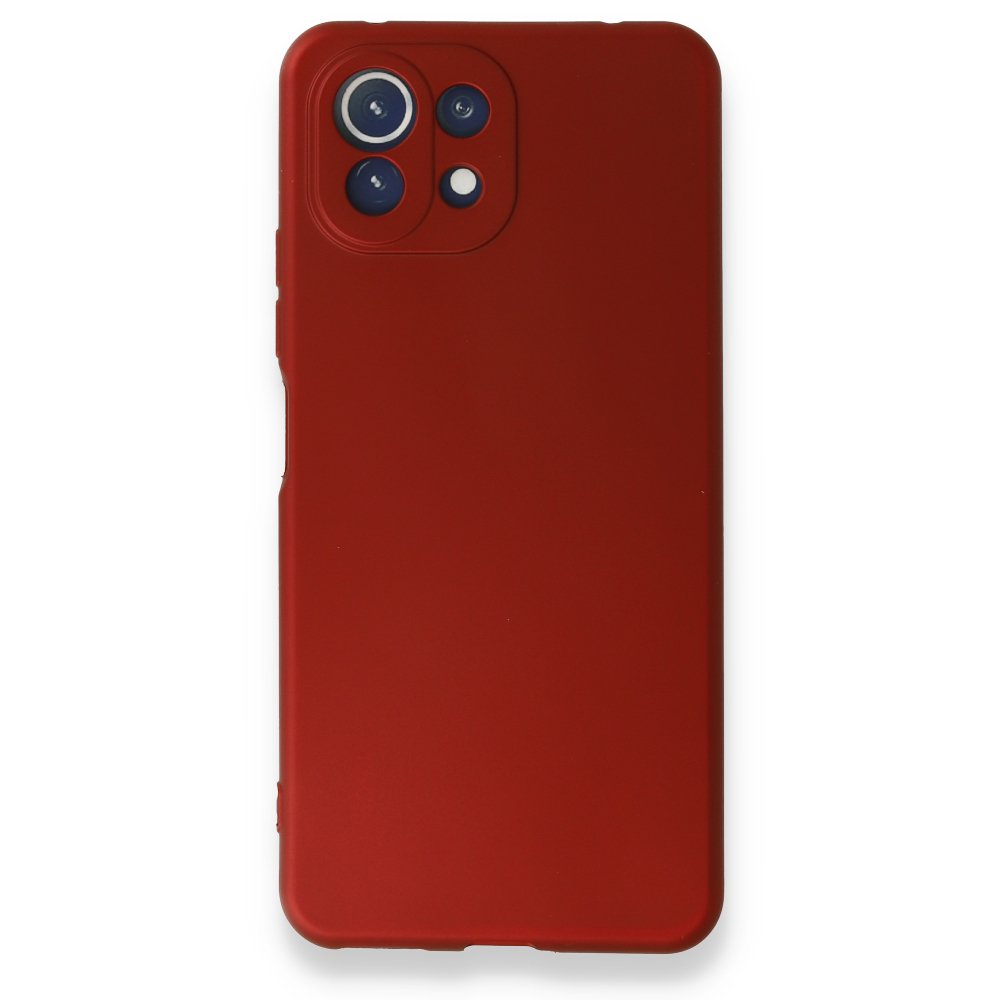 Xiaomi Mİ 11 Lite Kılıf First Silikon - Kırmızı  Xiaomi Mİ 11 Lite Kılıf First Silikon - Kırmızı