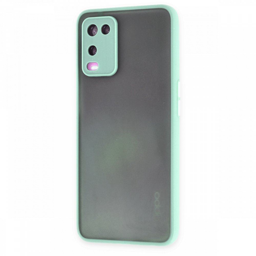 Oppo A54 4G Kılıf Montreal Silikon Kapak - Turkuaz Oppo A54 4G Kılıf Montreal Silikon Kapak - Turkuaz