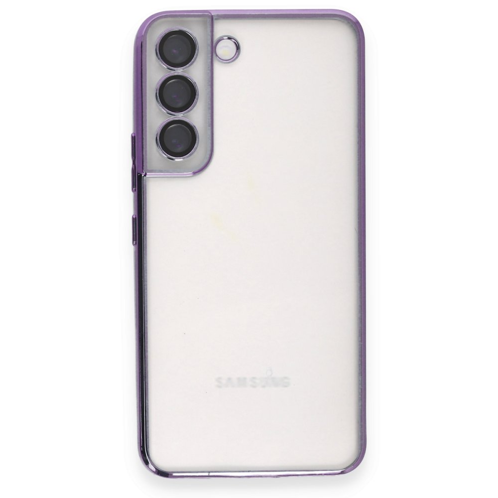  Samsung Galaxy S22 Kılıf Razer Lensli Silikon - Mor