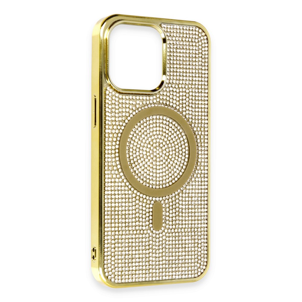 iPhone 11 Kılıf Diamond Magsafe Kapak - Gold iPhone 11 Kılıf Diamond Magsafe Kapak - Gold