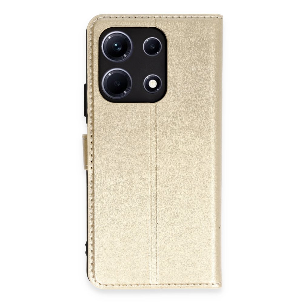 İnfinix Note 30 Kılıf Trend S Plus Kapaklı Kılıf - Gold İnfinix Note 30 Kılıf Trend S Plus Kapaklı Kılıf - Gold