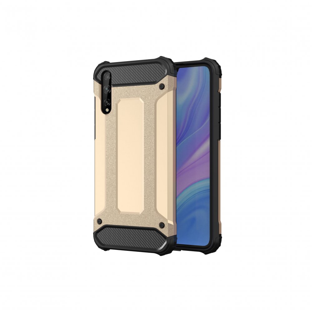 Huawei P Smart S Kılıf Tank Silikon Kapak - Gold Huawei P Smart S Kılıf Tank Silikon Kapak - Gold