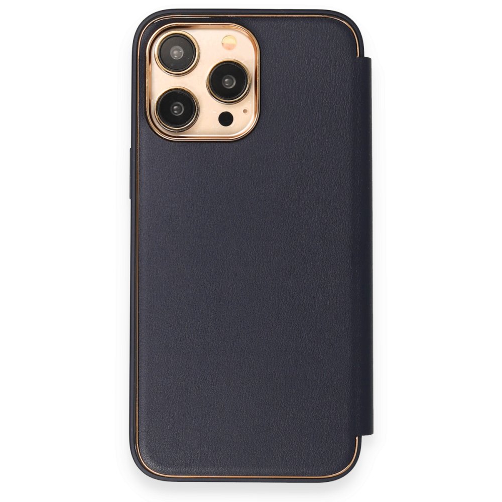 iPhone 13 Pro Max Kılıf Dolpin Kapaklı - Lacivert iPhone 13 Pro Max Kılıf Dolpin Kapaklı - Lacivert