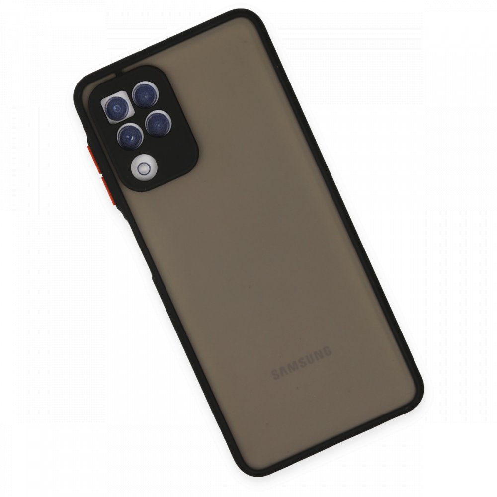  Samsung Galaxy M22 Kılıf Montreal Silikon Kapak - Siyah