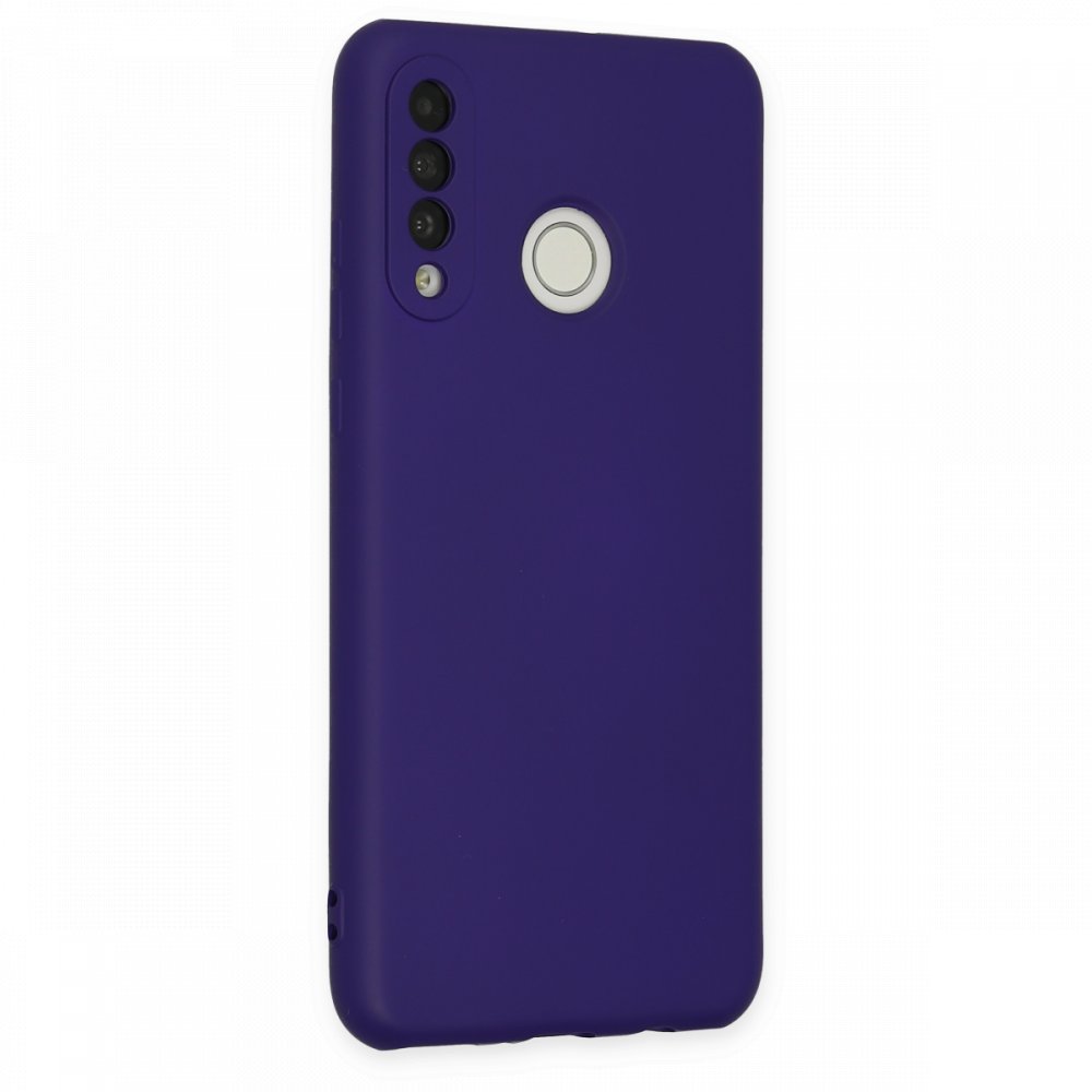 Huawei P30 Lite Kılıf Nano içi Kadife Silikon - Mor Huawei P30 Lite Kılıf Nano içi Kadife Silikon - Mor