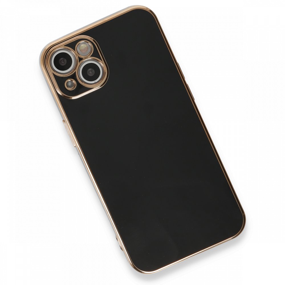  iPhone 13 Kılıf Volet Silikon - Siyah