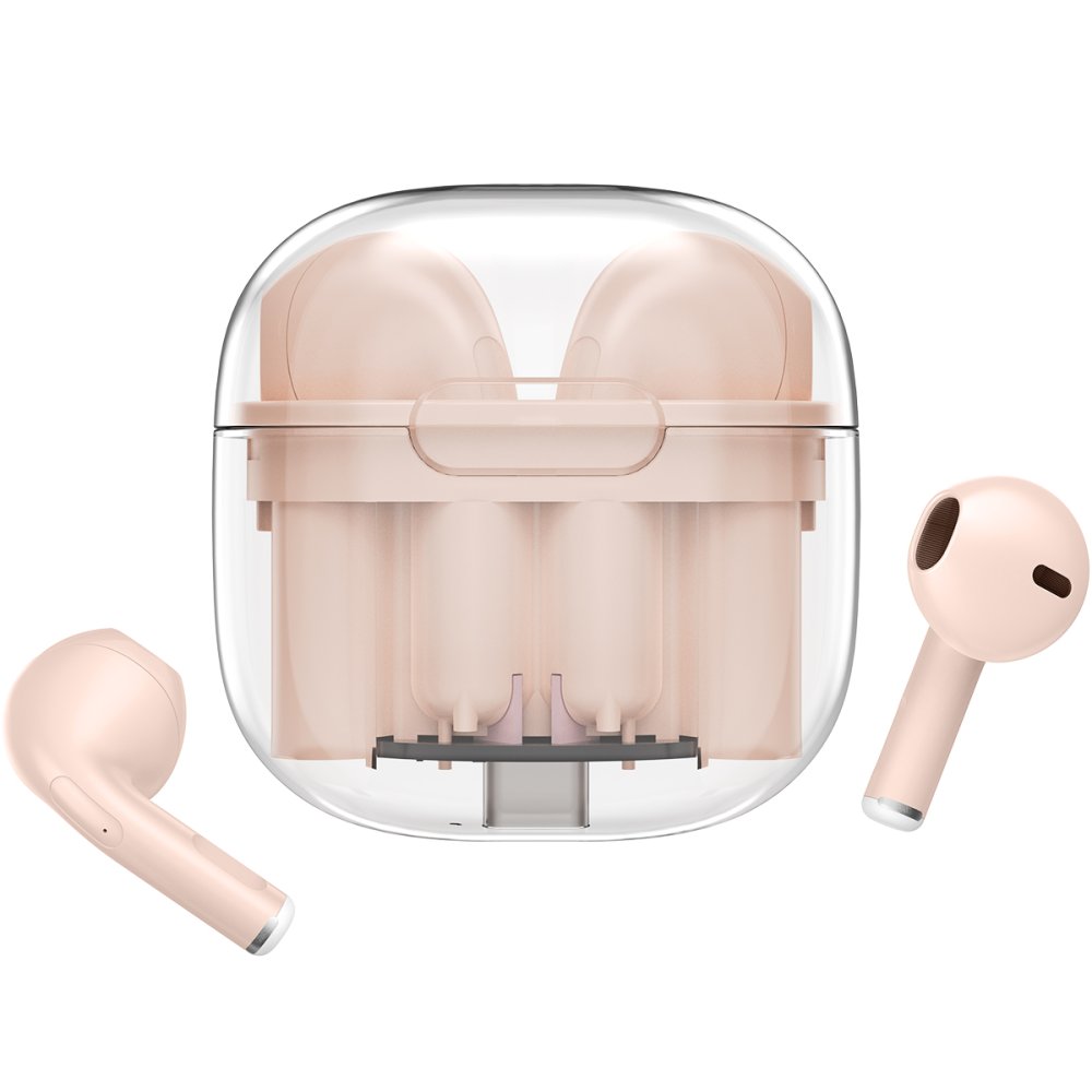  LS-09 Bluetooth 5.3 TWS Kablosuz Airpods Kulaklık - Pembe