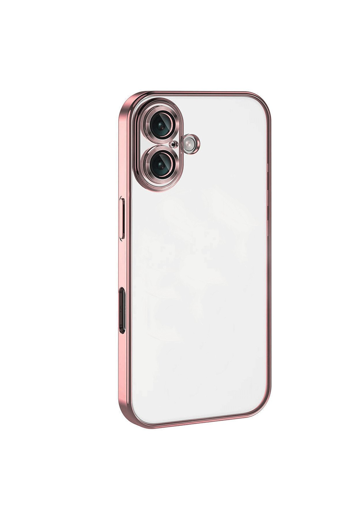  iPhone 16 Kılıf Razer Lensli Silikon - Pembe