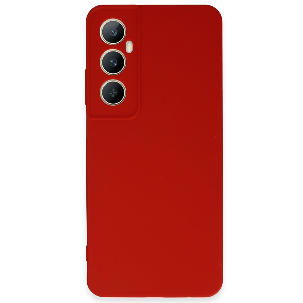 Realme C65 Kılıf First Silikon - Kırmızı  Realme C65 Kılıf First Silikon - Kırmızı