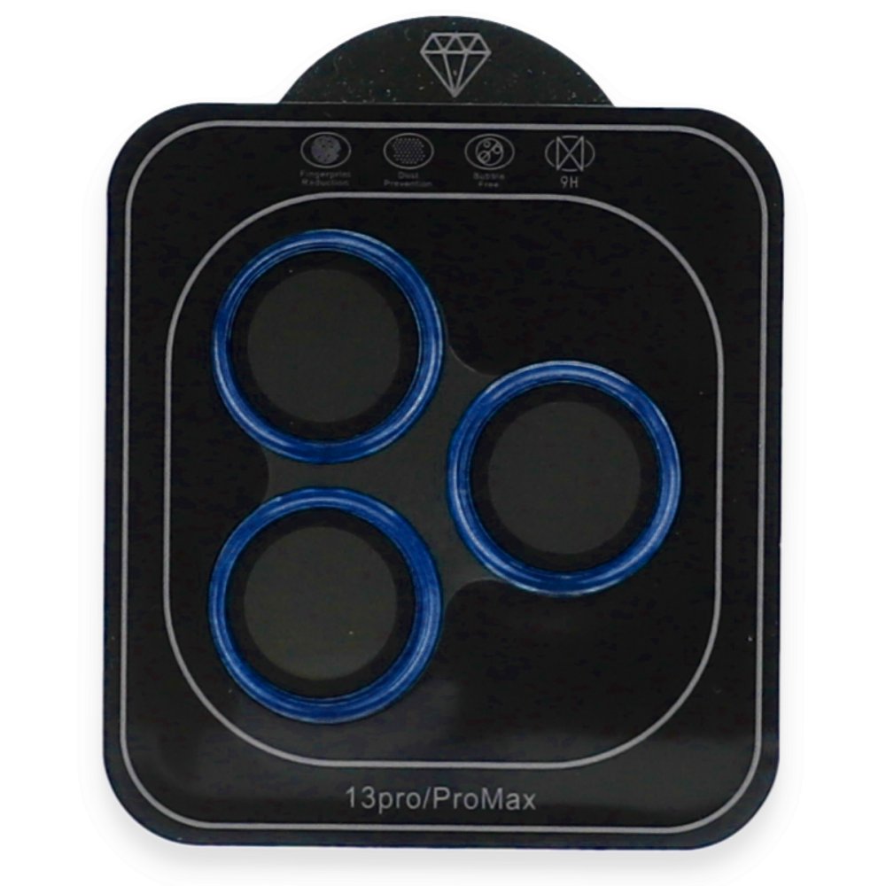  iPhone 12 Pro Max Valdez Metal Kamera Lens - Mavi