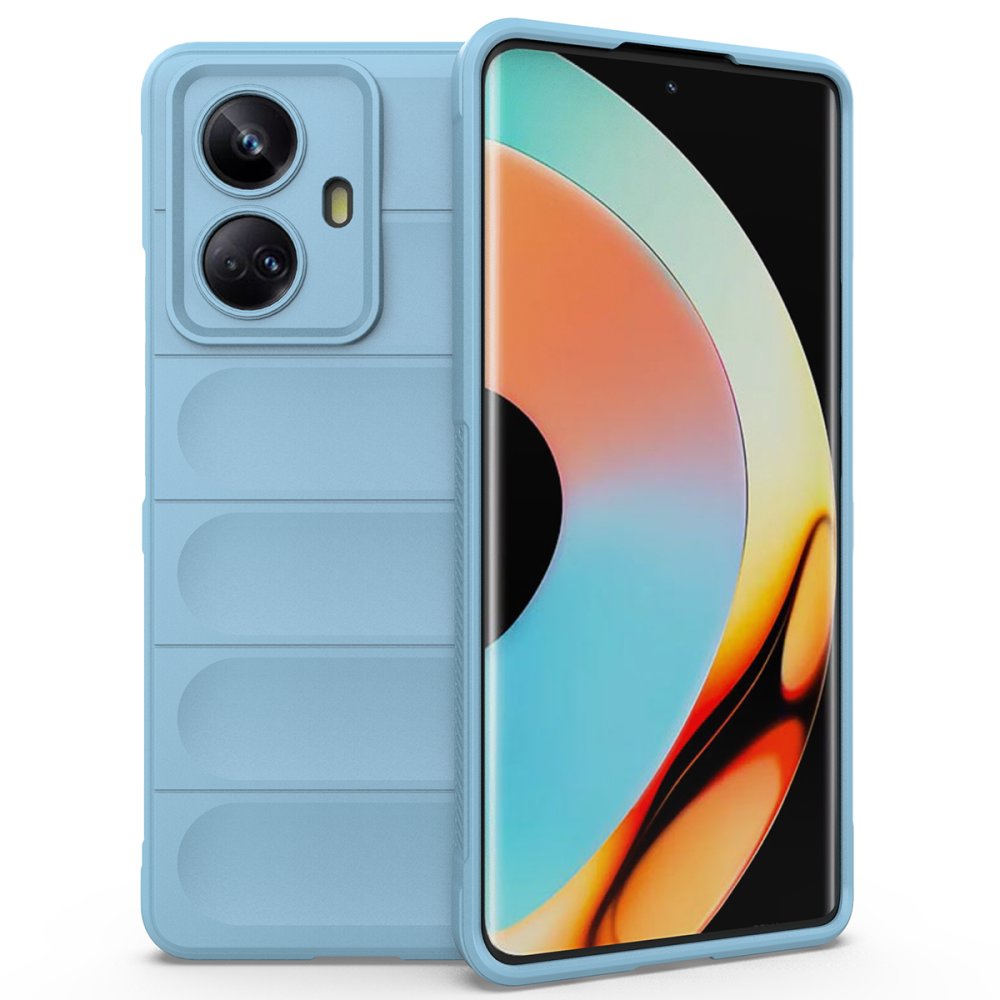 Realme 10 Pro 5G Kılıf Optimum Silikon - Sky Blue  Realme 10 Pro 5G Kılıf Optimum Silikon - Sky Blue