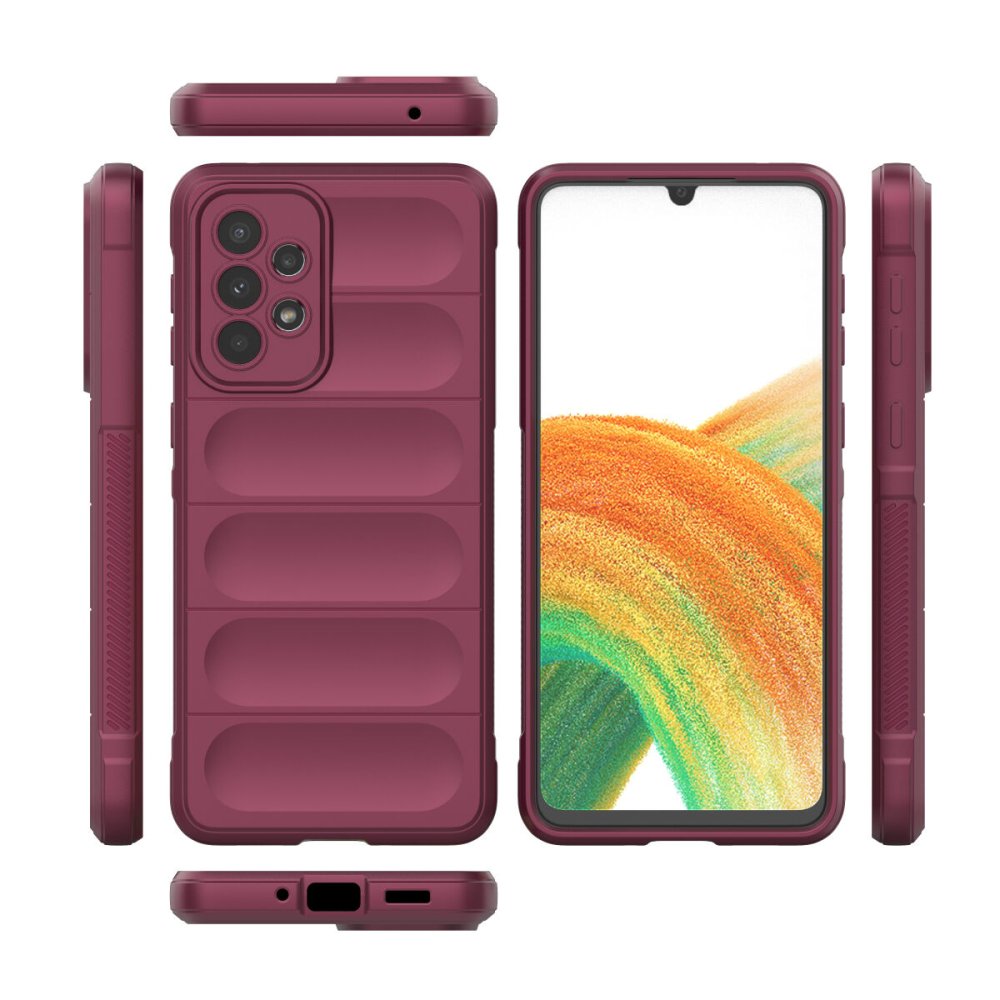  Samsung Galaxy A33 5G Kılıf Optimum Silikon - Bordo