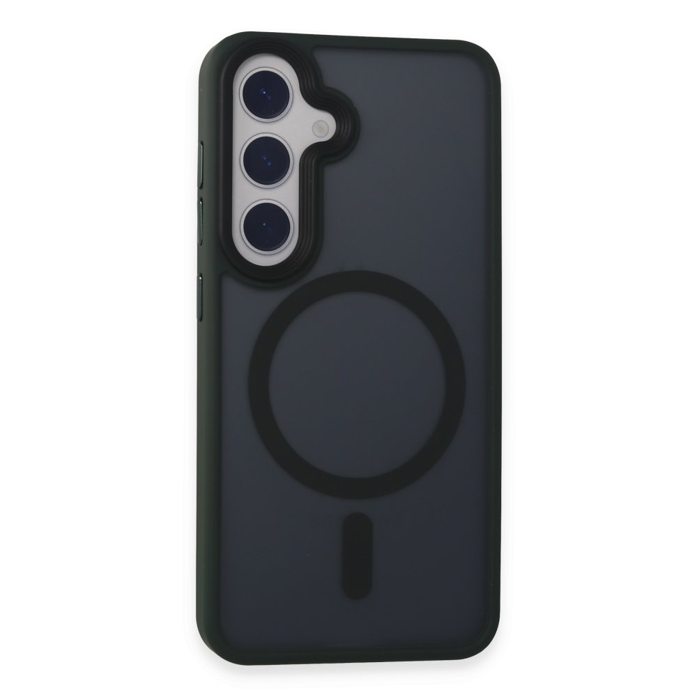  Samsung Galaxy S24 Kılıf Trex Magneticsafe Kapak - Koyu Yeşil