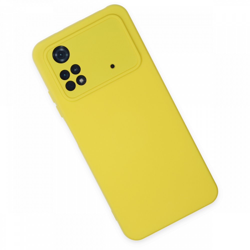  Xiaomi Poco M4 Pro 4G Kılıf Nano içi Kadife Silikon - Sarı