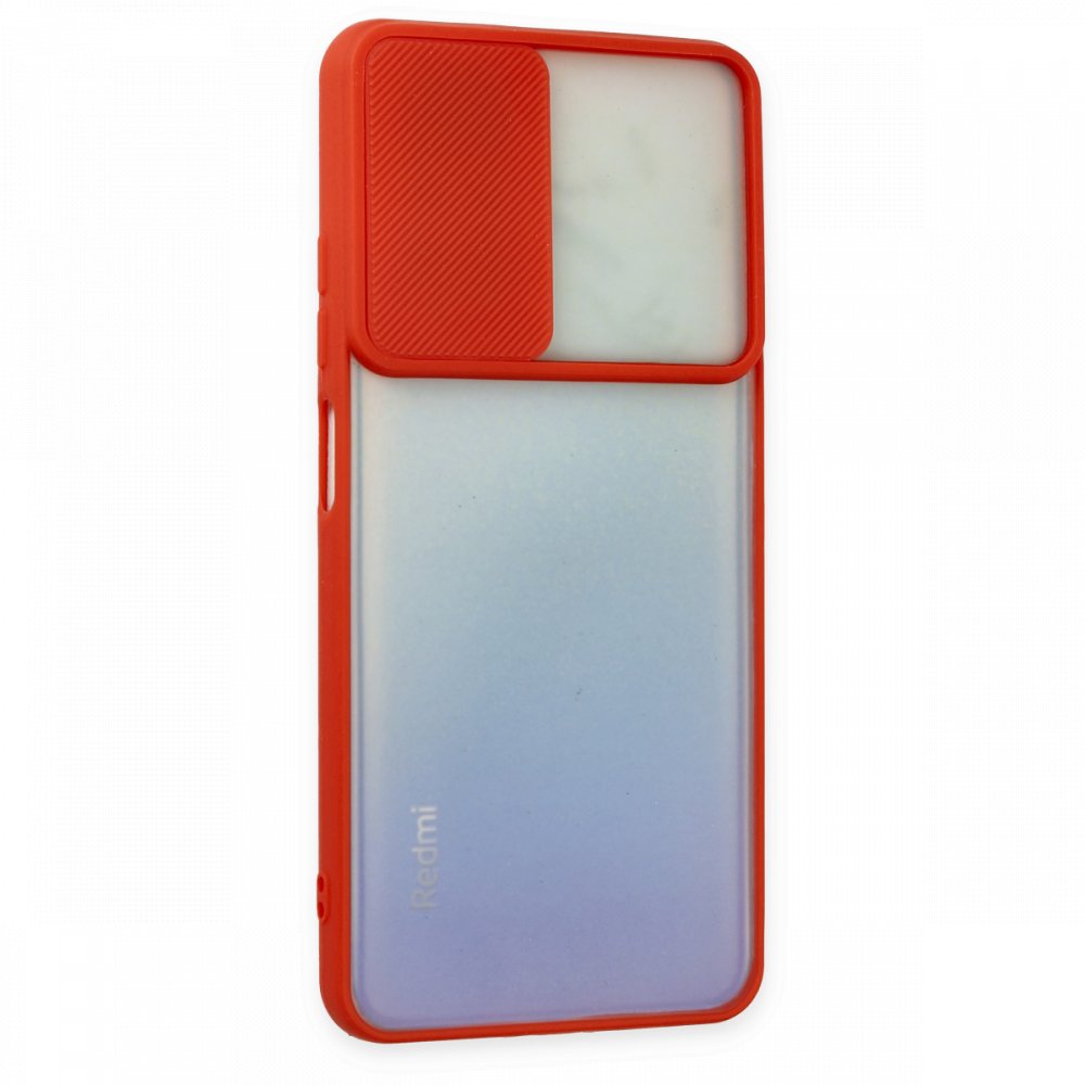 Redmi Note 11 Kılıf Palm Buzlu Kamera Sürgülü Silikon - Kırmızı Redmi Note 11 Kılıf Palm Buzlu Kamera Sürgülü Silikon - Kırmızı