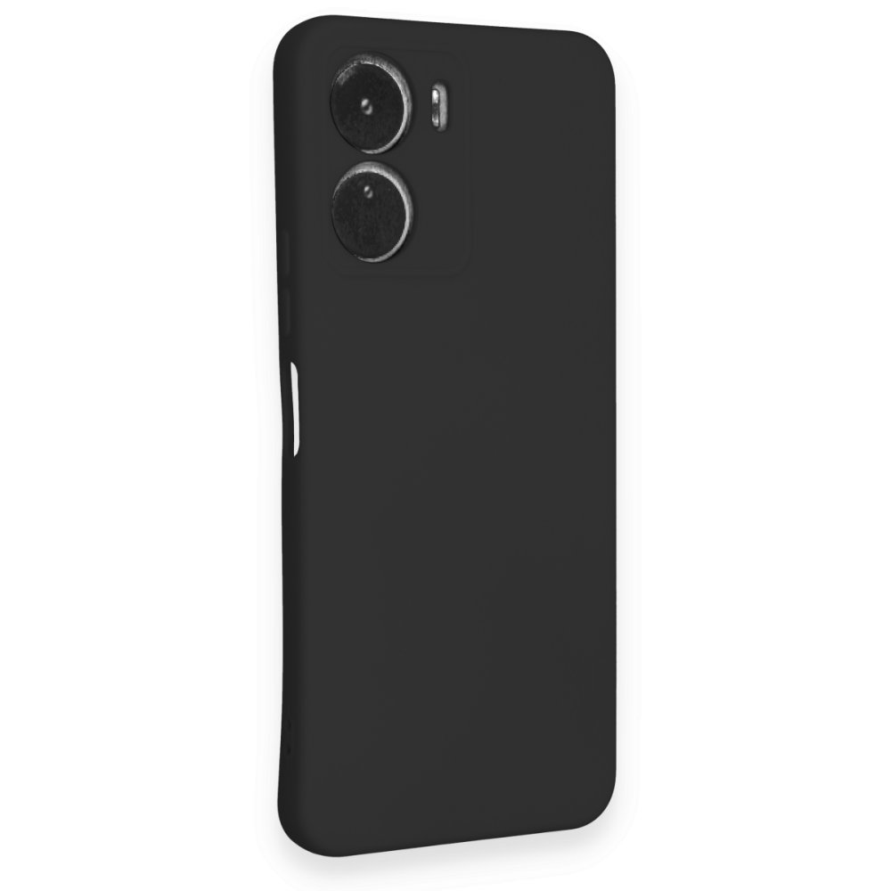 Vivo Y16 Kılıf Nano içi Kadife Silikon - Siyah  Vivo Y16 Kılıf Nano içi Kadife Silikon - Siyah