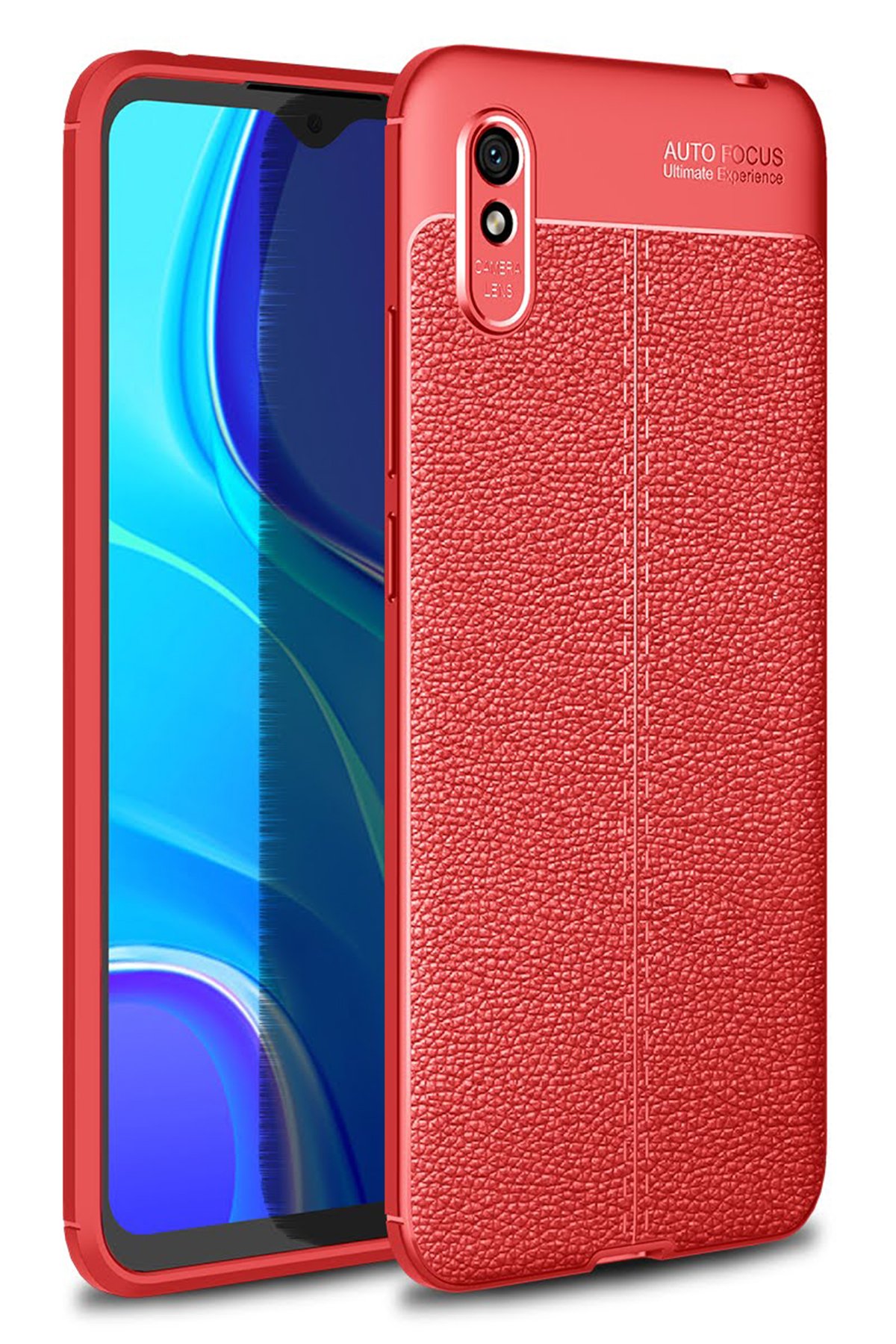 Redmi 9A Kılıf Auto Focus Kapak - Kırmızı Redmi 9A Kılıf Auto Focus Kapak - Kırmızı