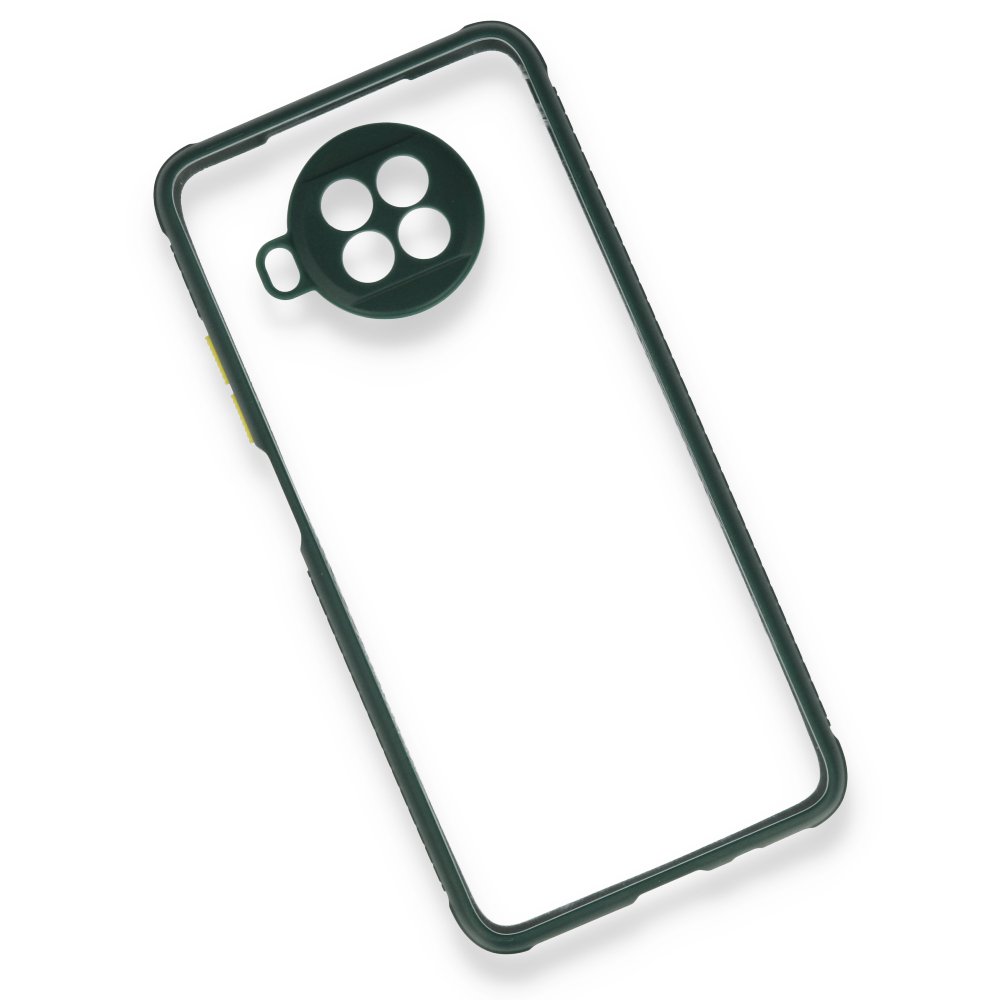 Redmi Note 9 Pro 5G Kılıf Miami Şeffaf Silikon - Koyu Yeşil Redmi Note 9 Pro 5G Kılıf Miami Şeffaf Silikon - Koyu Yeşil