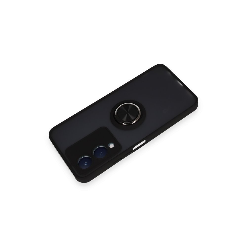 Vivo Y17S Kılıf Montreal Yüzüklü Silikon Kapak - Siyah Vivo Y17S Kılıf Montreal Yüzüklü Silikon Kapak - Siyah