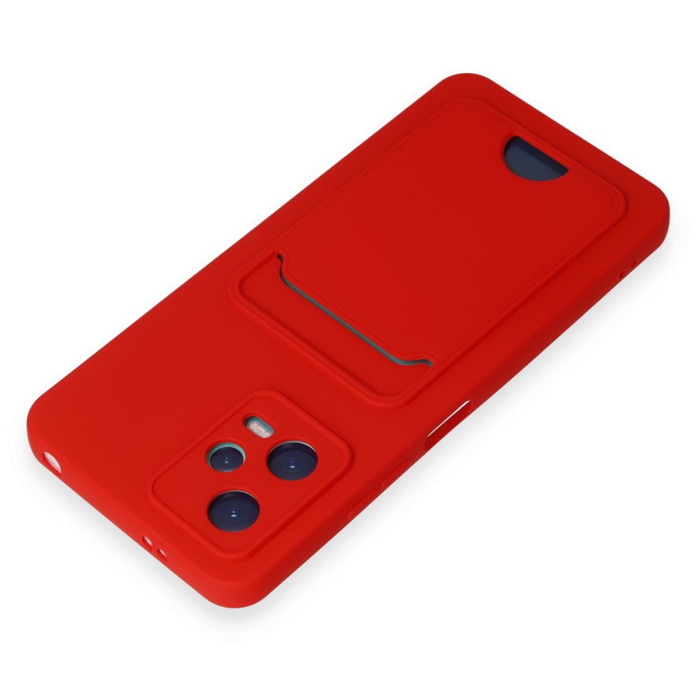 Redmi Note 12 5G Kılıf Kelvin Kartvizitli Silikon - Kırmızı