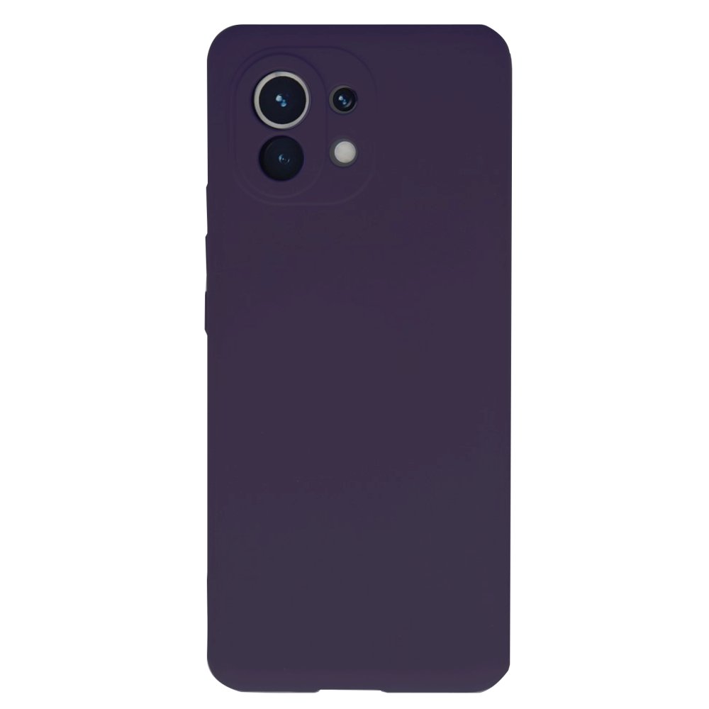  Xiaomi Mi 11 Kılıf Nano içi Kadife Silikon - Mor