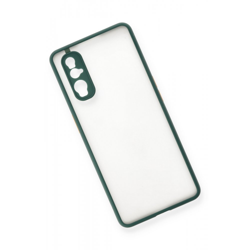  Oppo Find X2 Kılıf Montreal Silikon Kapak - Yeşil