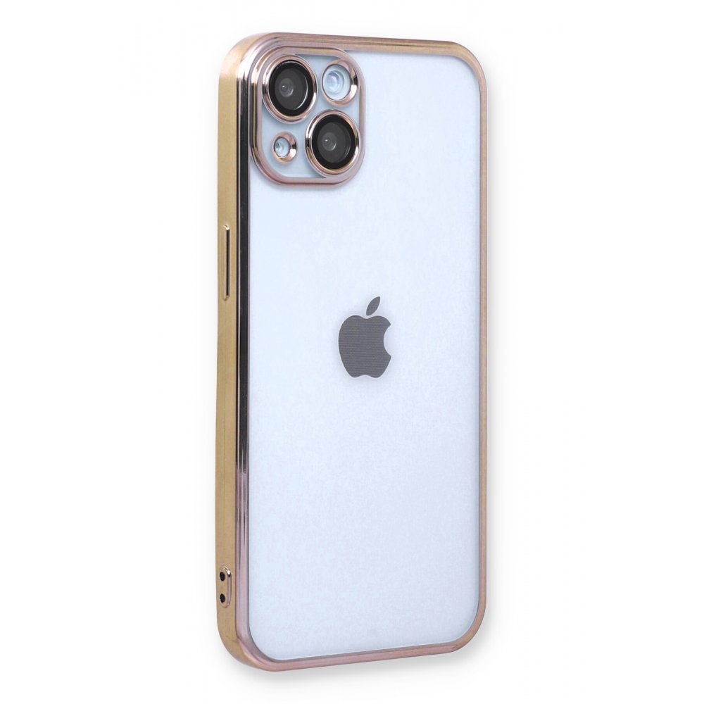  iPhone 14 Plus Kılıf Razer Lensli Silikon - Gold