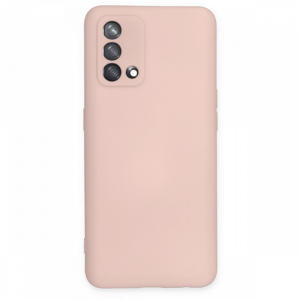 Oppo A74 4G Kılıf Nano içi Kadife Silikon - Pudra  Oppo A74 4G Kılıf Nano içi Kadife Silikon - Pudra