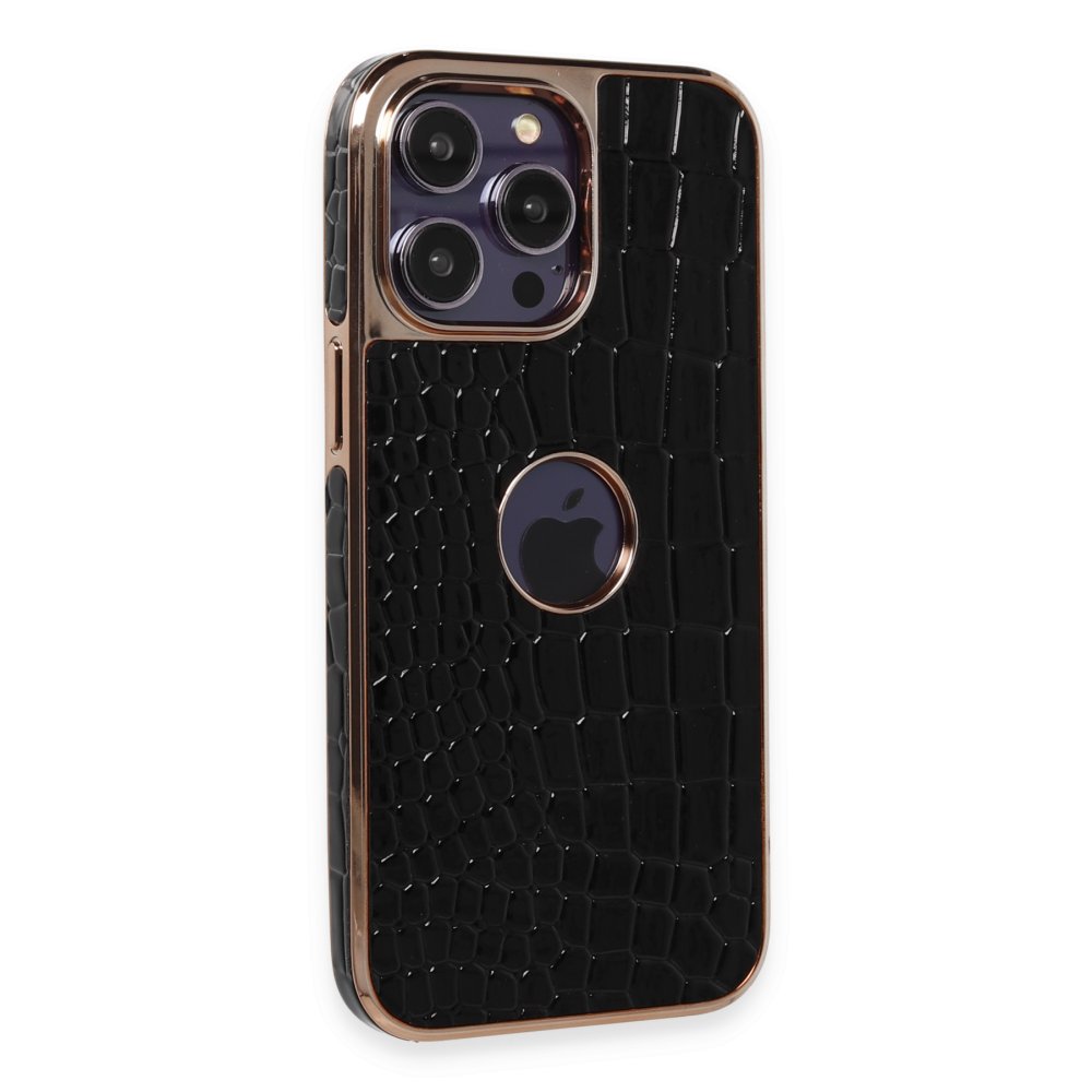  iPhone 14 Pro Max Kılıf Snake Kapak - Siyah