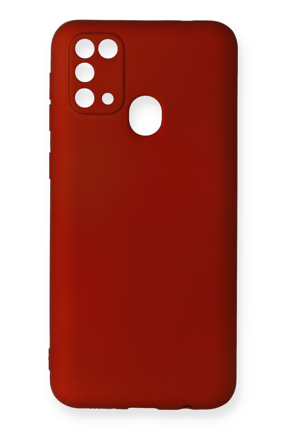  Samsung Galaxy M31 Kılıf First Silikon - Bordo