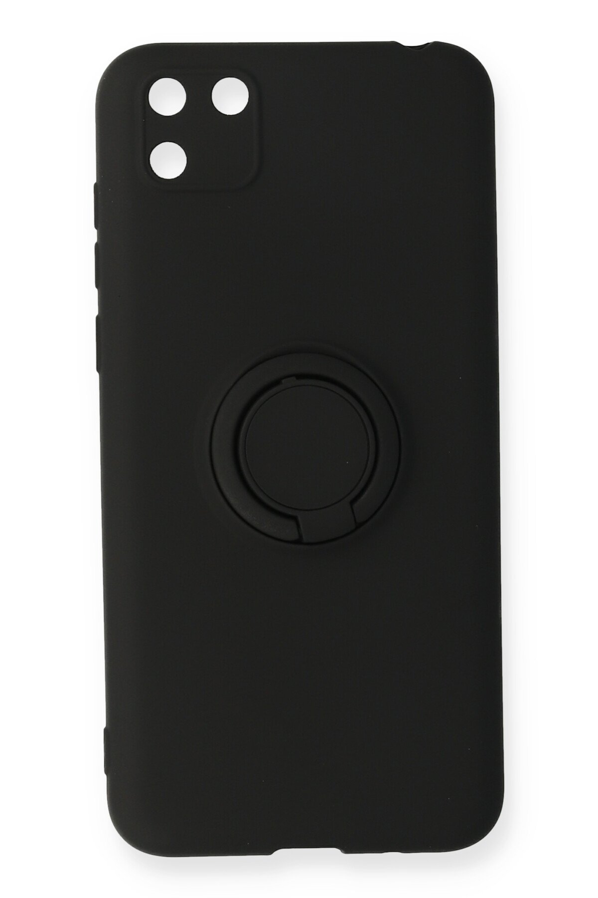 Huawei Y5P Kılıf Viktor Yüzüklü Silikon - Siyah Huawei Y5P Kılıf Viktor Yüzüklü Silikon - Siyah