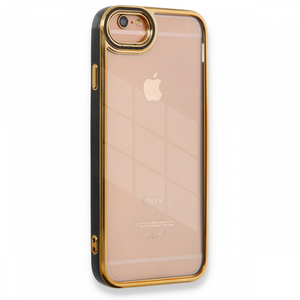  iPhone 6 Kılıf Liva Lens Silikon - Siyah