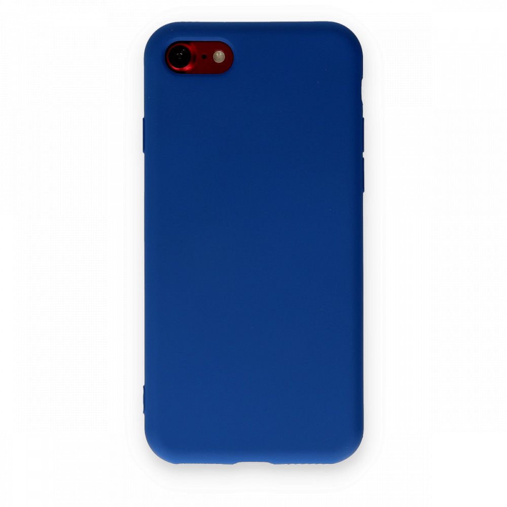 iPhone 8 Kılıf Nano içi Kadife Silikon - Lacivert  iPhone 8 Kılıf Nano içi Kadife Silikon - Lacivert