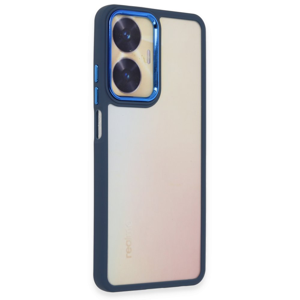 Realme C55 Kılıf Dora Kapak - Mavi Realme C55 Kılıf Dora Kapak - Mavi