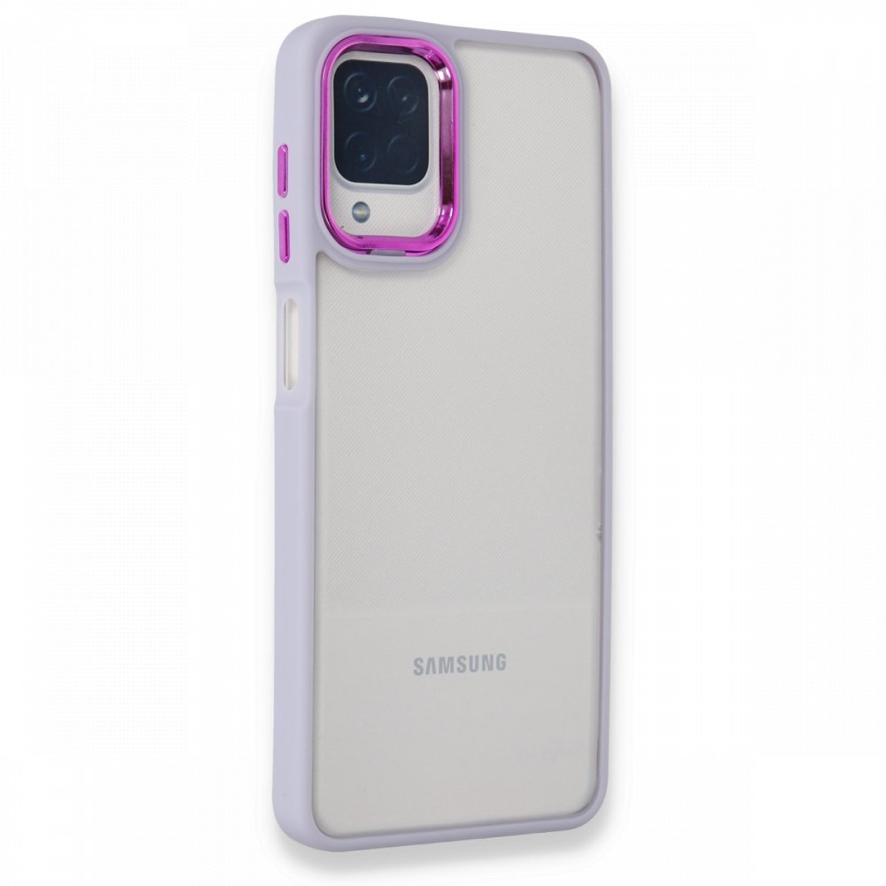  Samsung Galaxy M22 Kılıf Dora Kapak - Lila