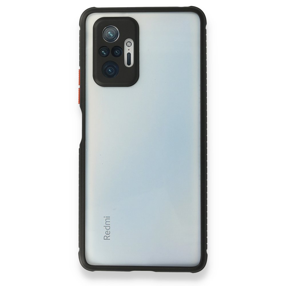 Redmi Note 10 Pro Kılıf Miami Şeffaf Silikon - Siyah