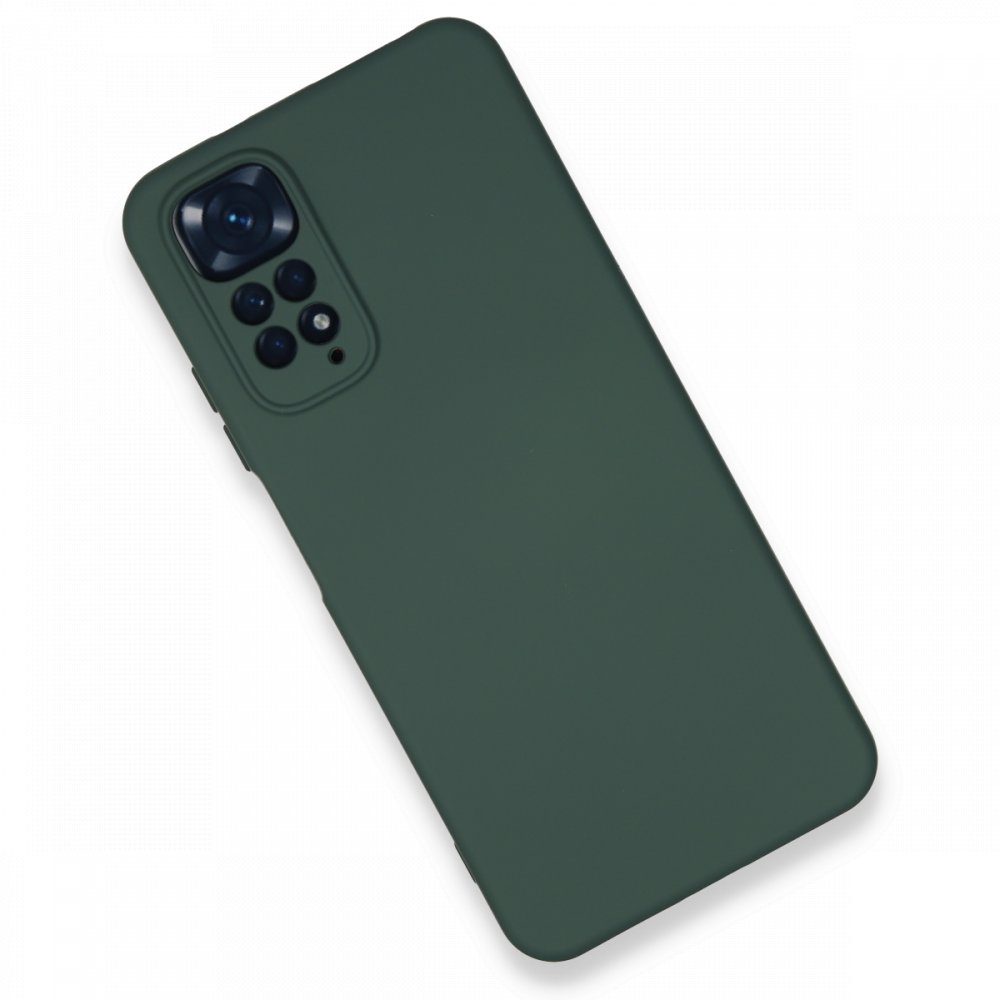 Redmi Note 11S Kılıf Nano içi Kadife Silikon - Koyu Yeşil Redmi Note 11S Kılıf Nano içi Kadife Silikon - Koyu Yeşil