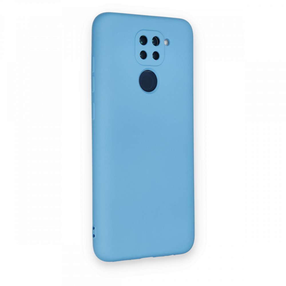 Redmi Note 9 Kılıf Nano içi Kadife Silikon - Mavi