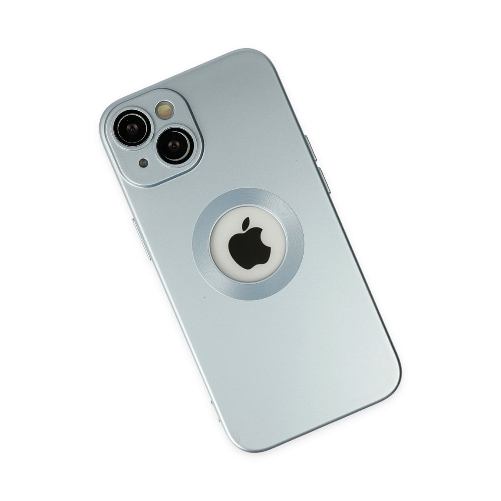  iPhone 14 Plus Kılıf Vamos Lens Silikon - Sierra Blue