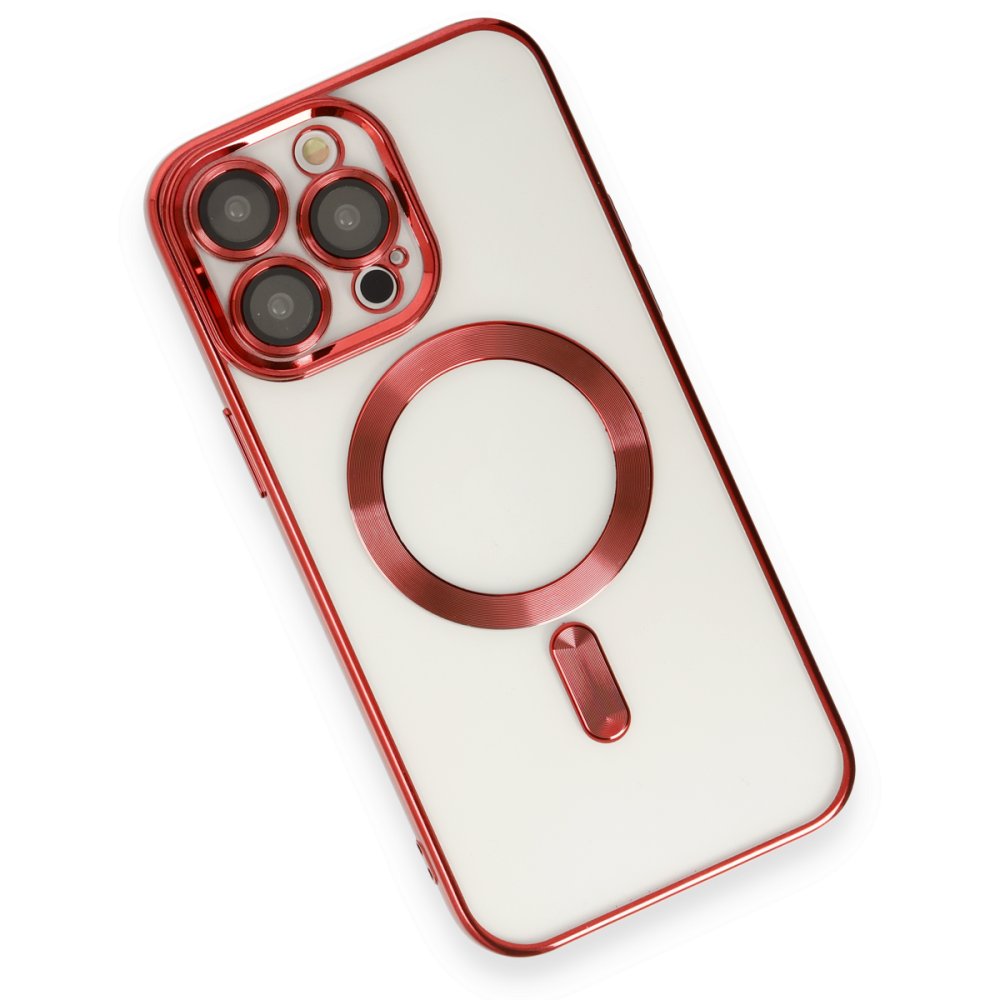  iPhone 13 Pro Max Kılıf Kross Magneticsafe Kapak - Kırmızı