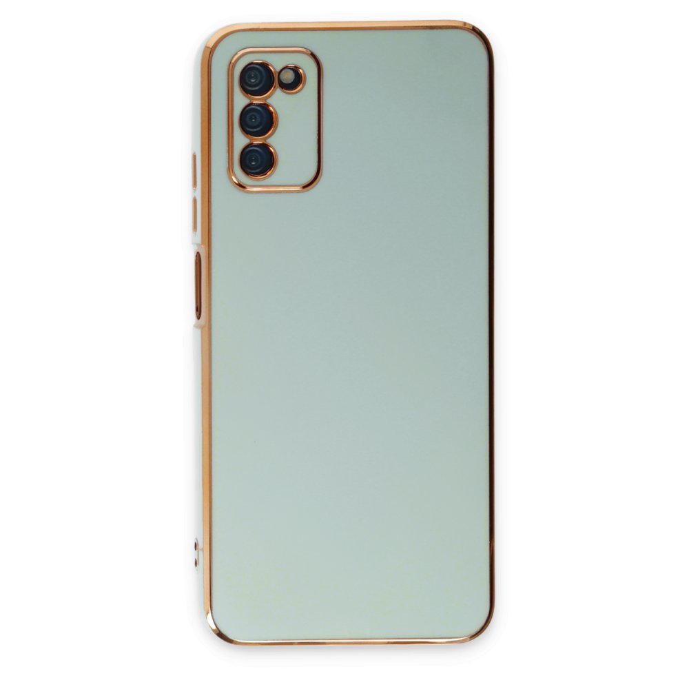  Samsung Galaxy A03S Kılıf Volet Silikon - Açık Yeşil