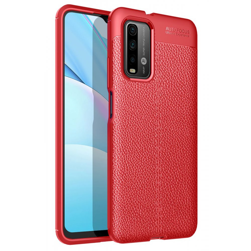 Redmi Note 9 4G Kılıf Auto Focus Kapak - Kırmızı